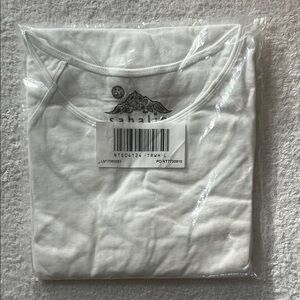 Sahalie Classic White 3/4 Sleeve Tee, L